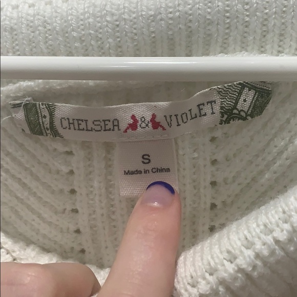 Chelsea and Violet off the Shoulder Sweater - Picture 2 of 2